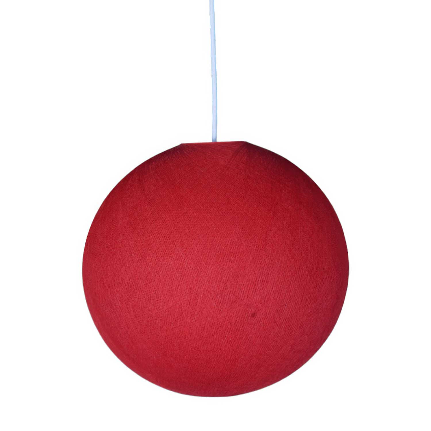 Paralume Sfera in filo 100% fatto a mano - Poliestere Rosso