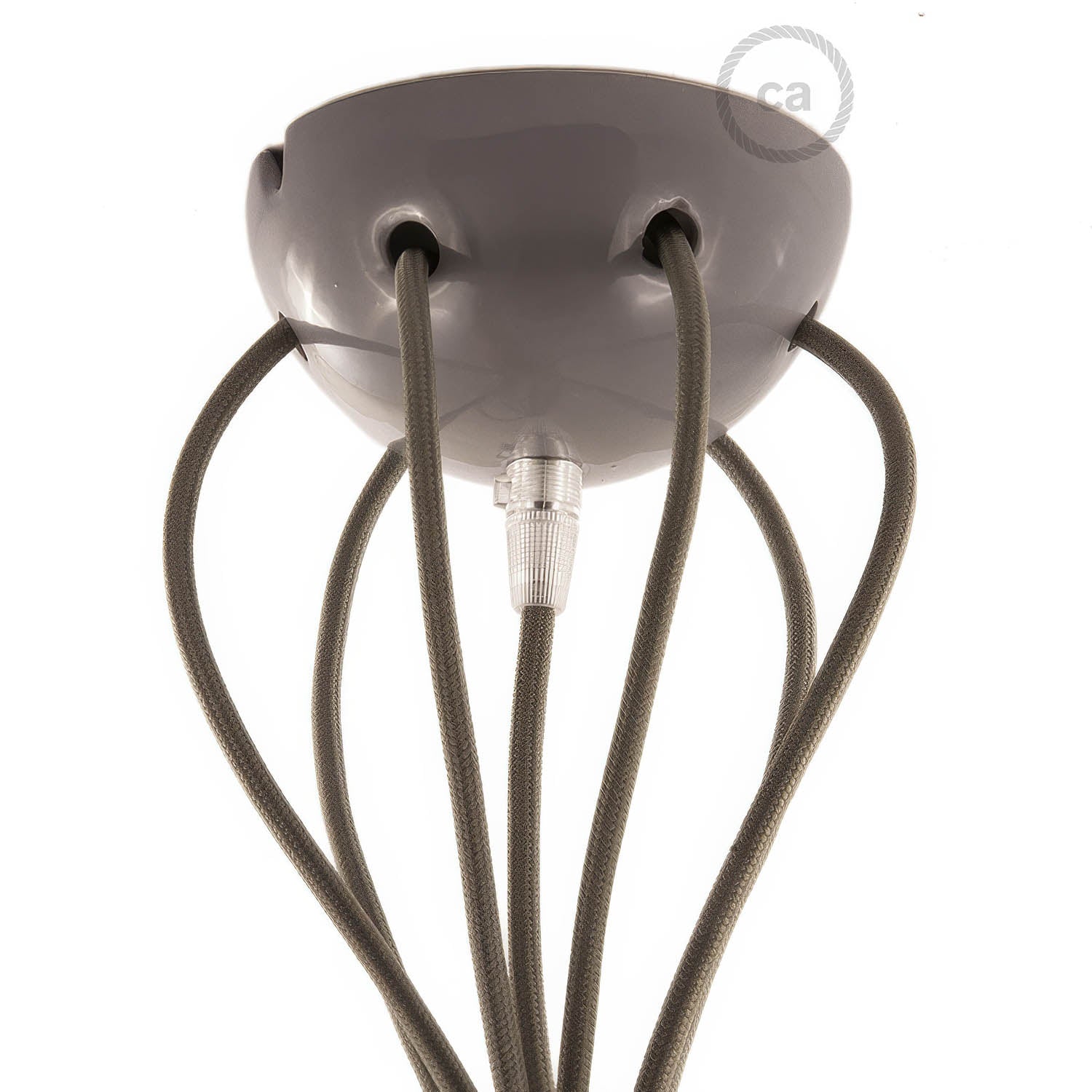 Kit rosone in ceramica a 7 fori - Grigio