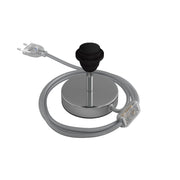 Alzaluce per paralume - Lampada da tavolo in metallo - Cromo 5 cm