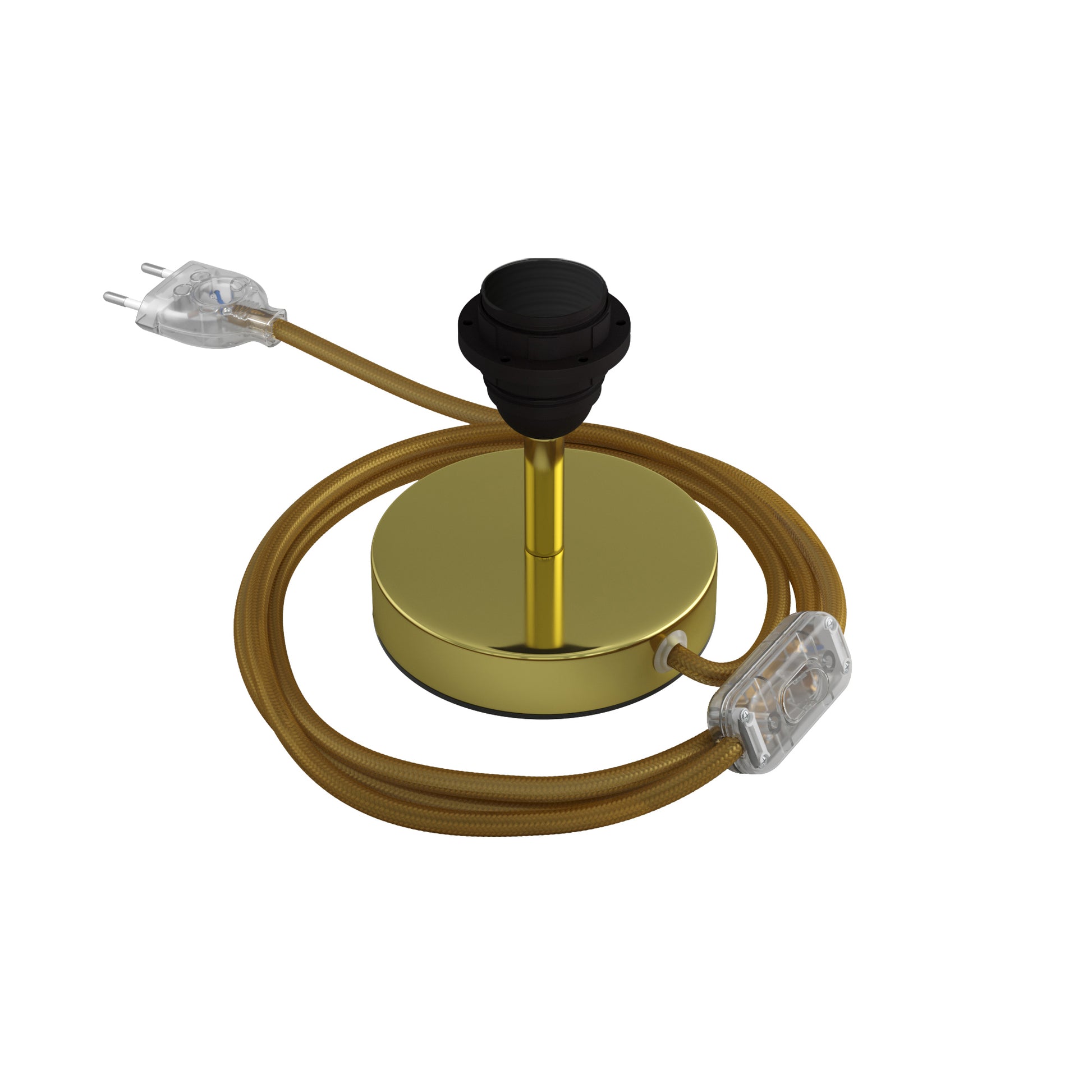 Alzaluce per paralume - Lampada da tavolo in metallo - Ottone 5 cm