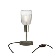 Lampada da tavolo Alzaluce Tiche in metallo - Nero perla Interruttore