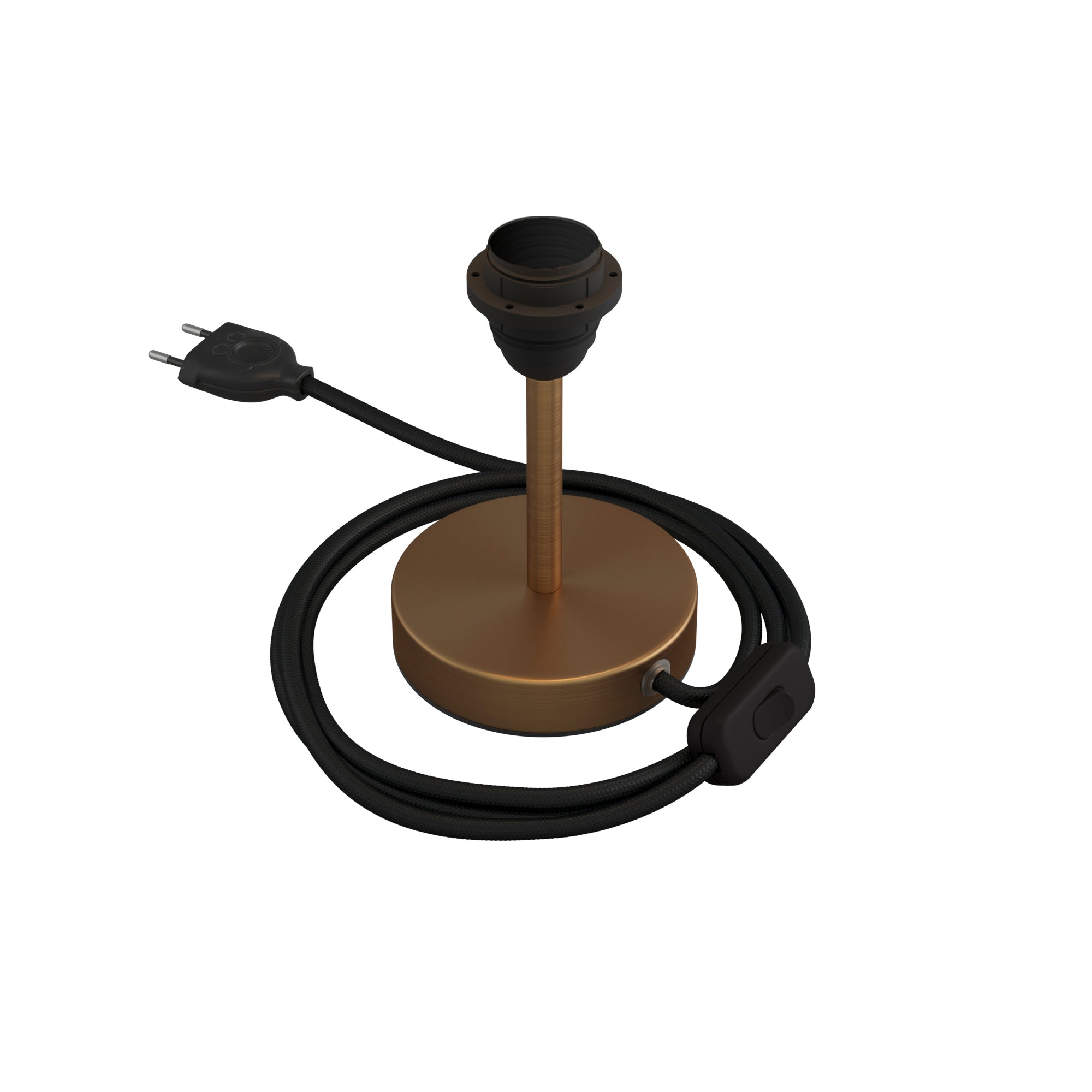 Alzaluce per paralume - Lampada da tavolo in metallo - Bronzo satinato 10 cm