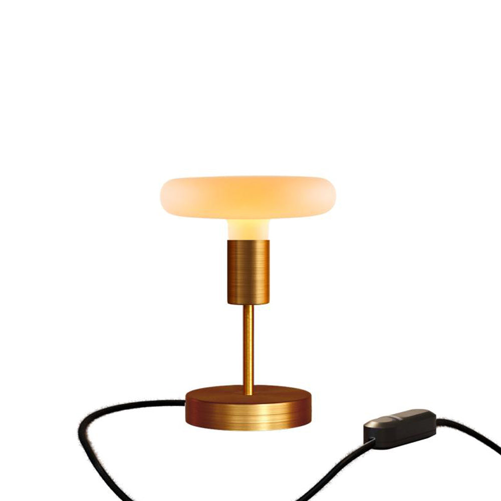 Lampada da tavolo Alzaluce Dash in metallo - Rame satinato Dimmer