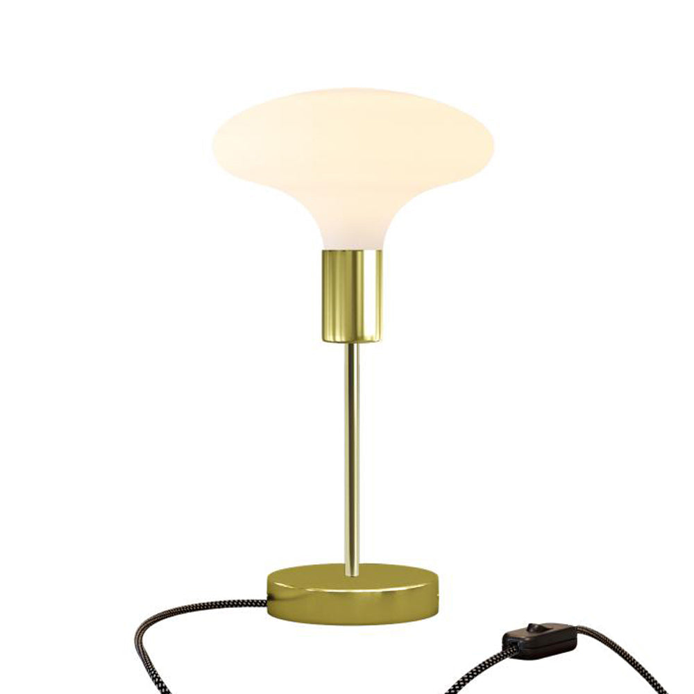 Lampada da tavolo Alzaluce Idra in metallo - Ottone Interruttore