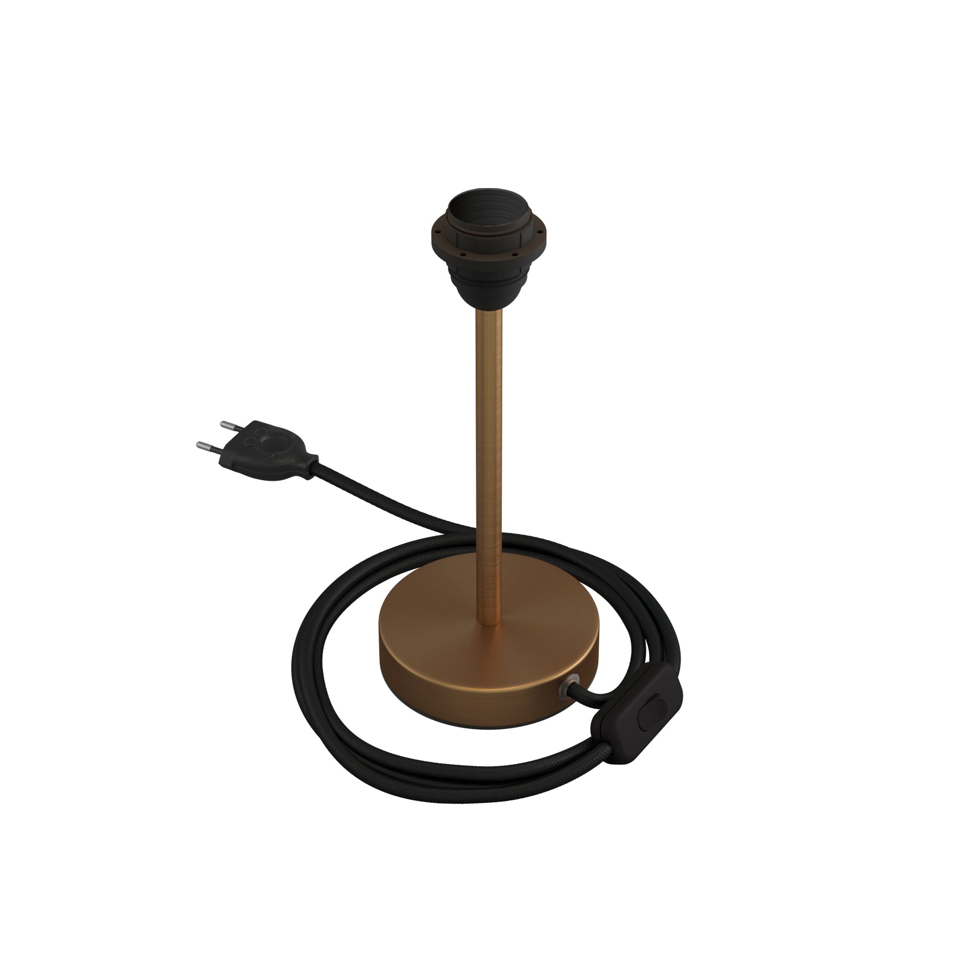 Alzaluce per paralume - Lampada da tavolo in metallo - Bronzo satinato 20 cm
