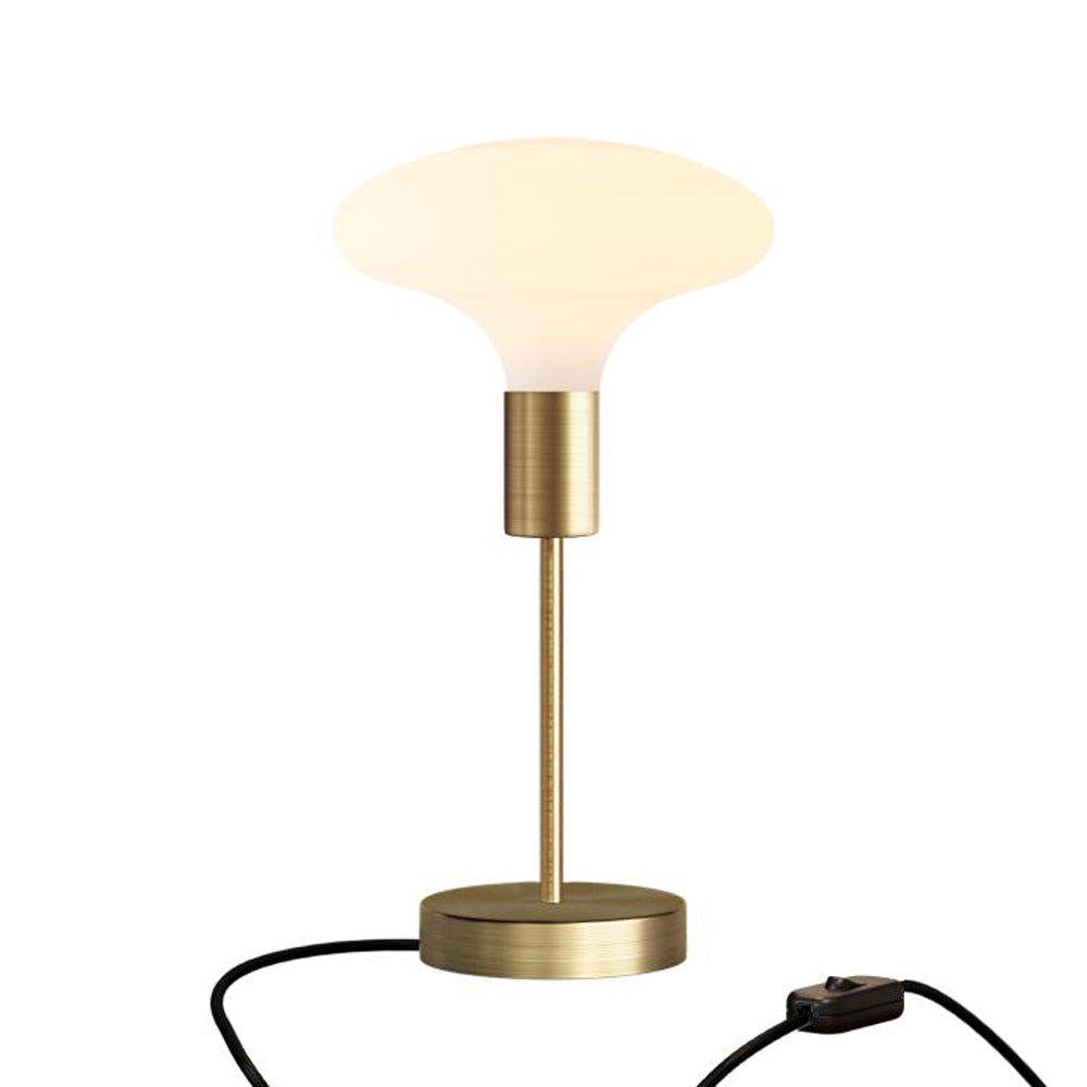 Lampada da tavolo Alzaluce Idra in metallo - Bronzo satinato Interruttore