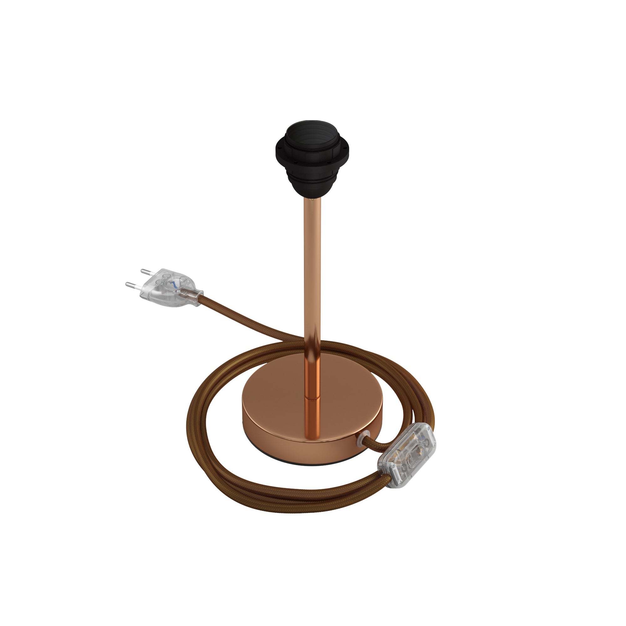 Alzaluce per paralume - Lampada da tavolo in metallo - Rame 20 cm