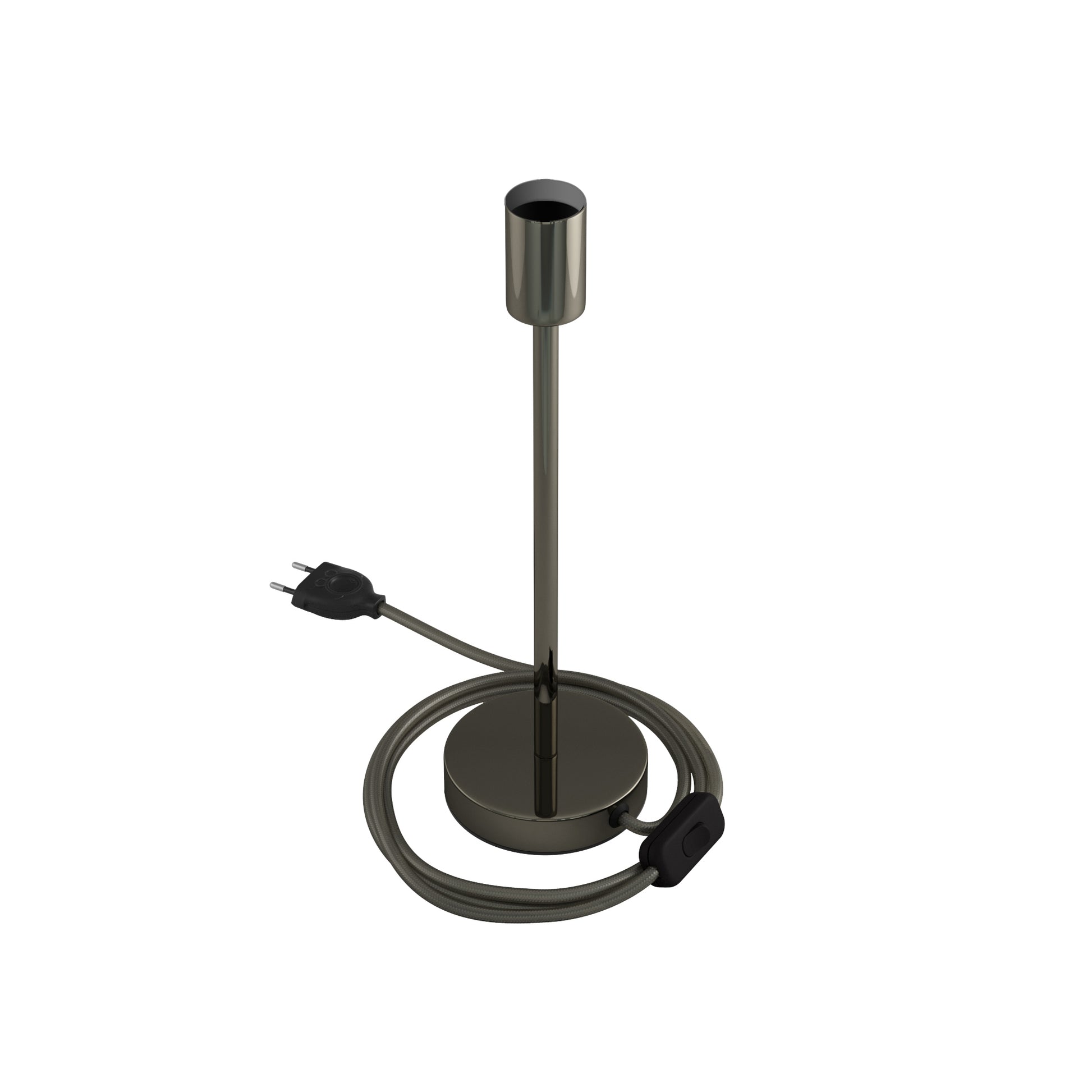 Alzaluce - Lampada da tavolo in metallo - Nero perla 30 cm