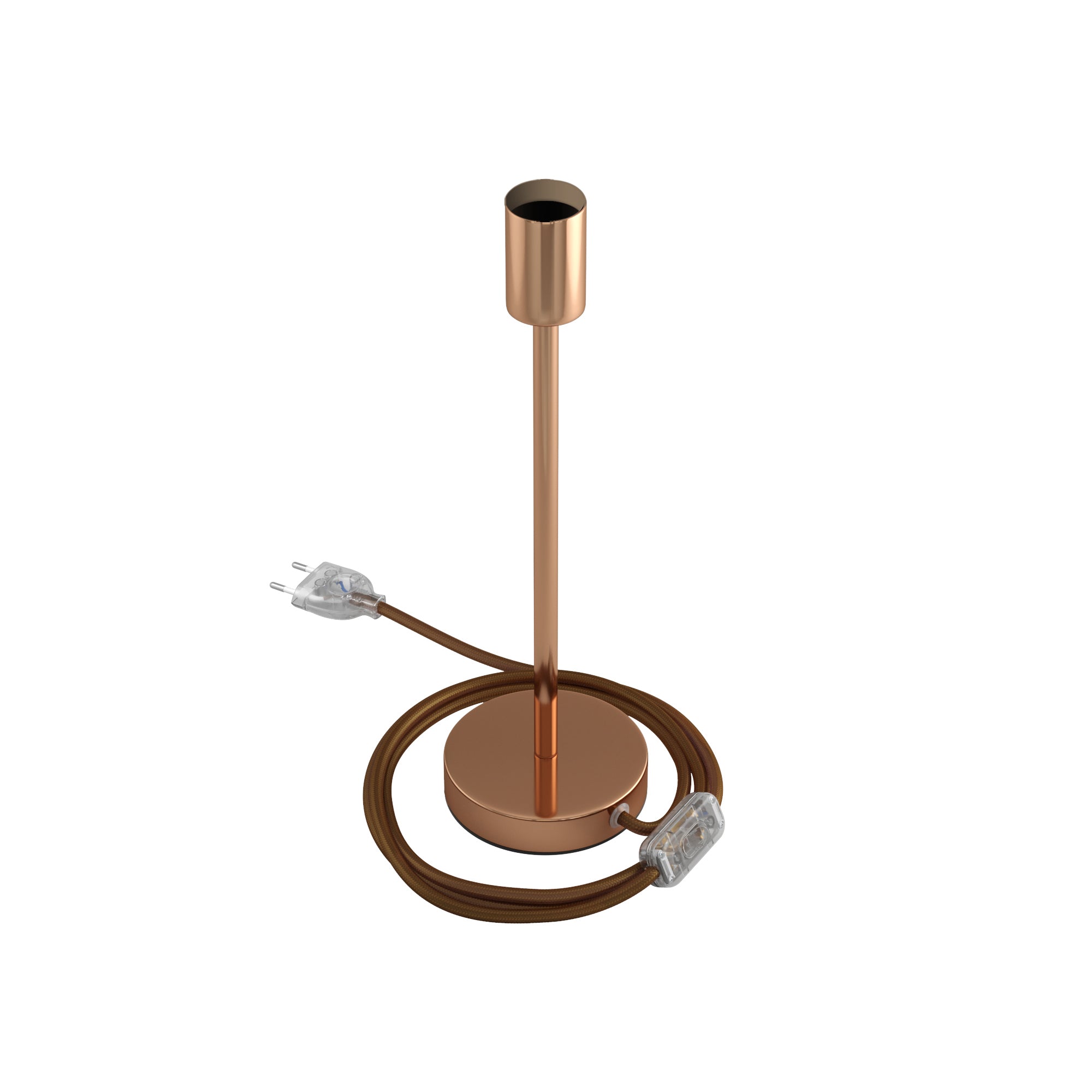 Alzaluce - Lampada da tavolo in metallo - Rame 30 cm