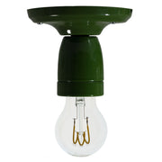 Fermaluce Color, il punto luce colorato in porcellana da parete o soffitto - Verde