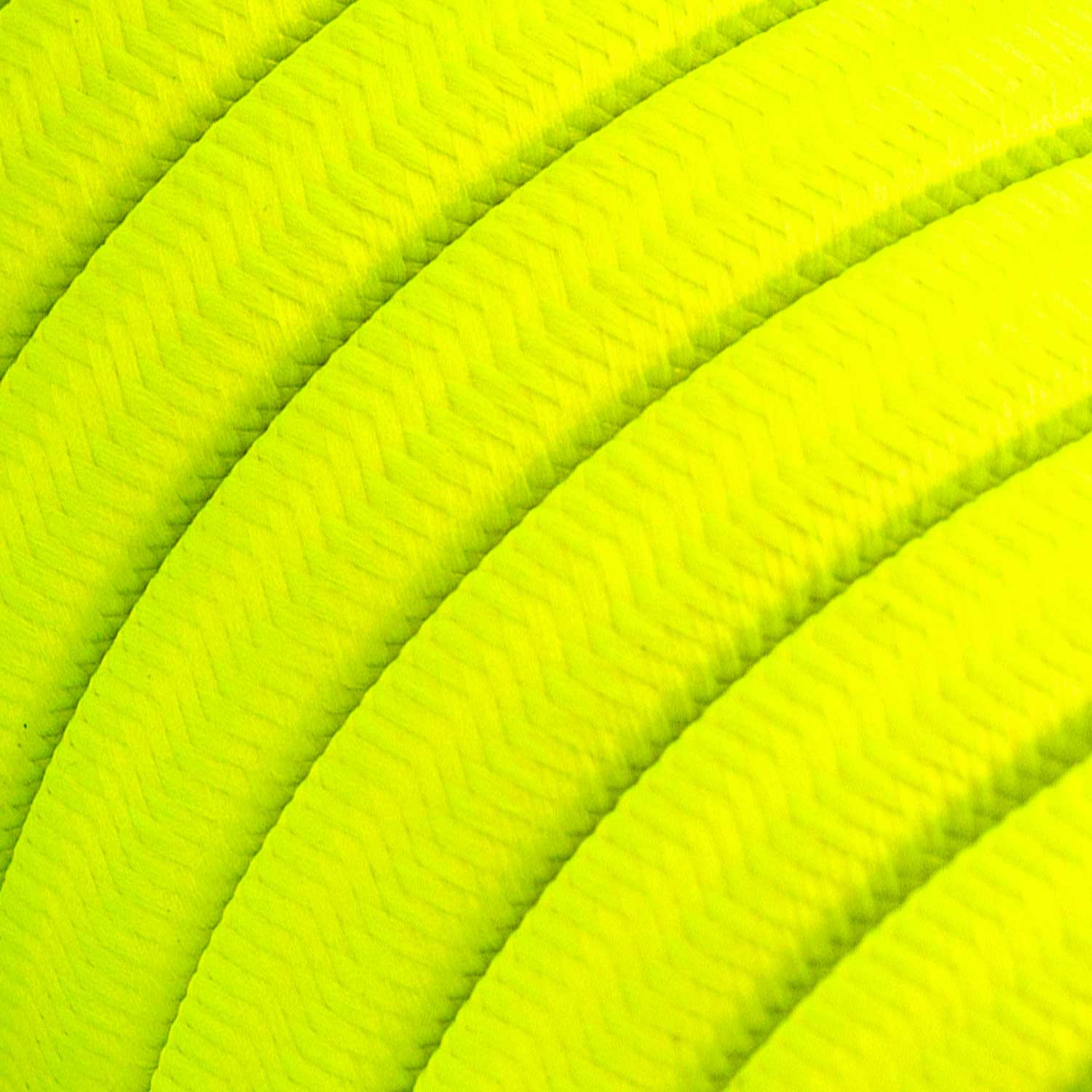 Cavo elettrico per catenaria rivestito in tessuto Giallo Fluo CF10