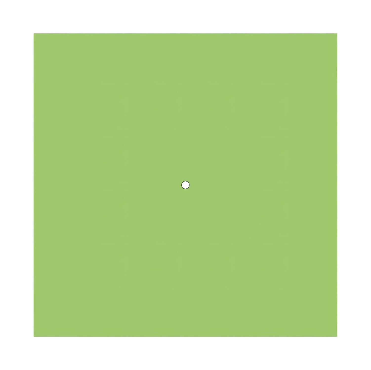 Rosone XXL Rose-One quadrato, 400 mm con 1 foro e 4 fori laterali - Verde prato Bianco