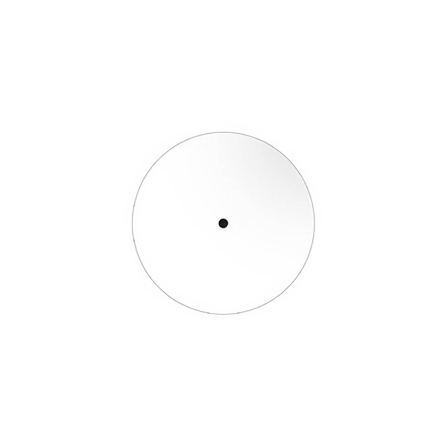 Rosone Rose-One rotondo, diametro 200 mm con 1 foro e 4 fori laterali - Bianco opaco Bianco