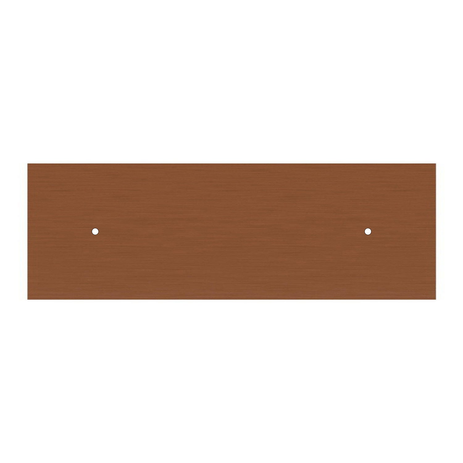 Rosone XXL Rose-One rettangolare a 2 fori e 6 fori laterali, dimensioni 675 x 225 mm - Dibond Rame satinato Bianco
