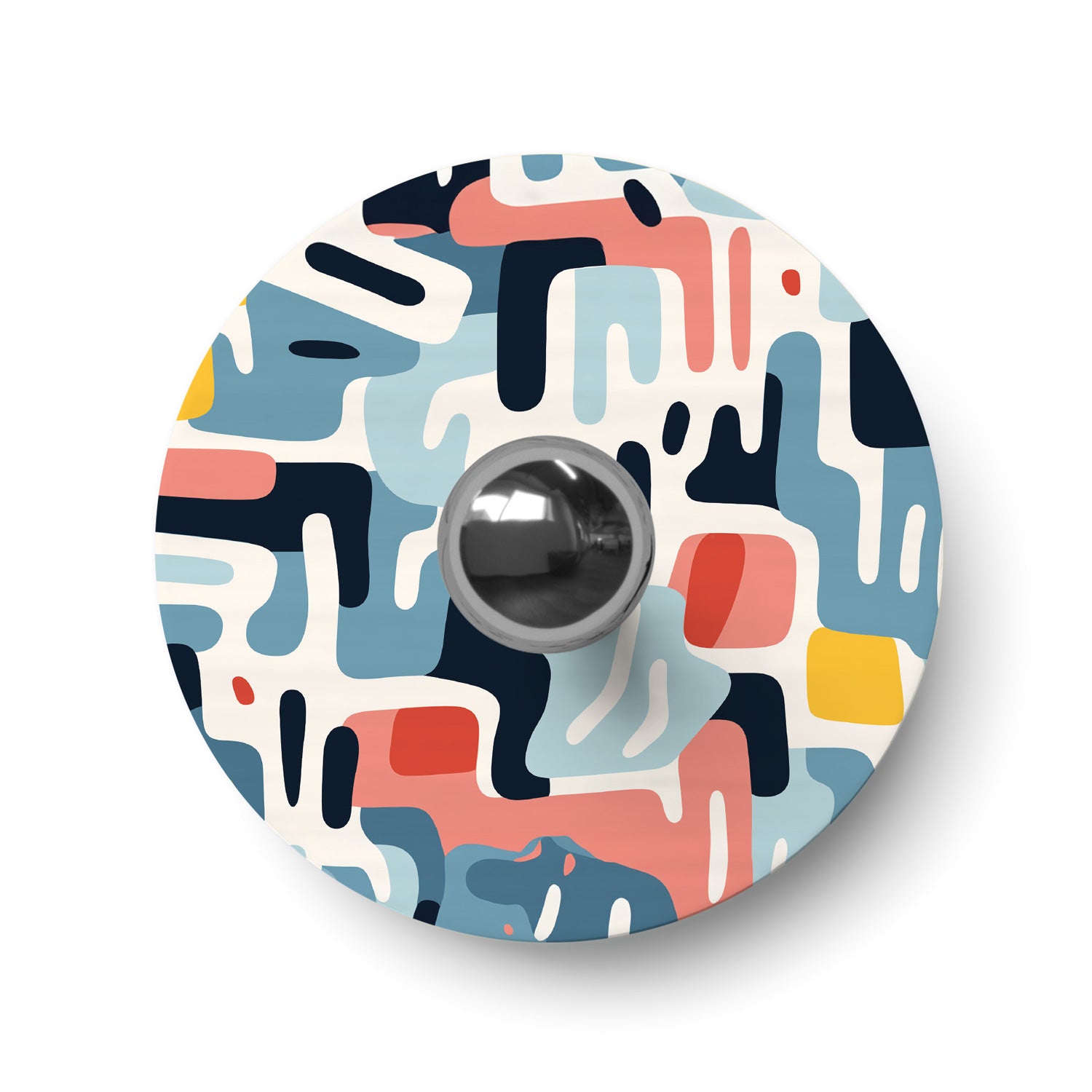 Paralume mini piatto Ellepì con disegni geometrici 'Kaleidoscope' Geometria 1, diametro 24 cm - Made in Italy