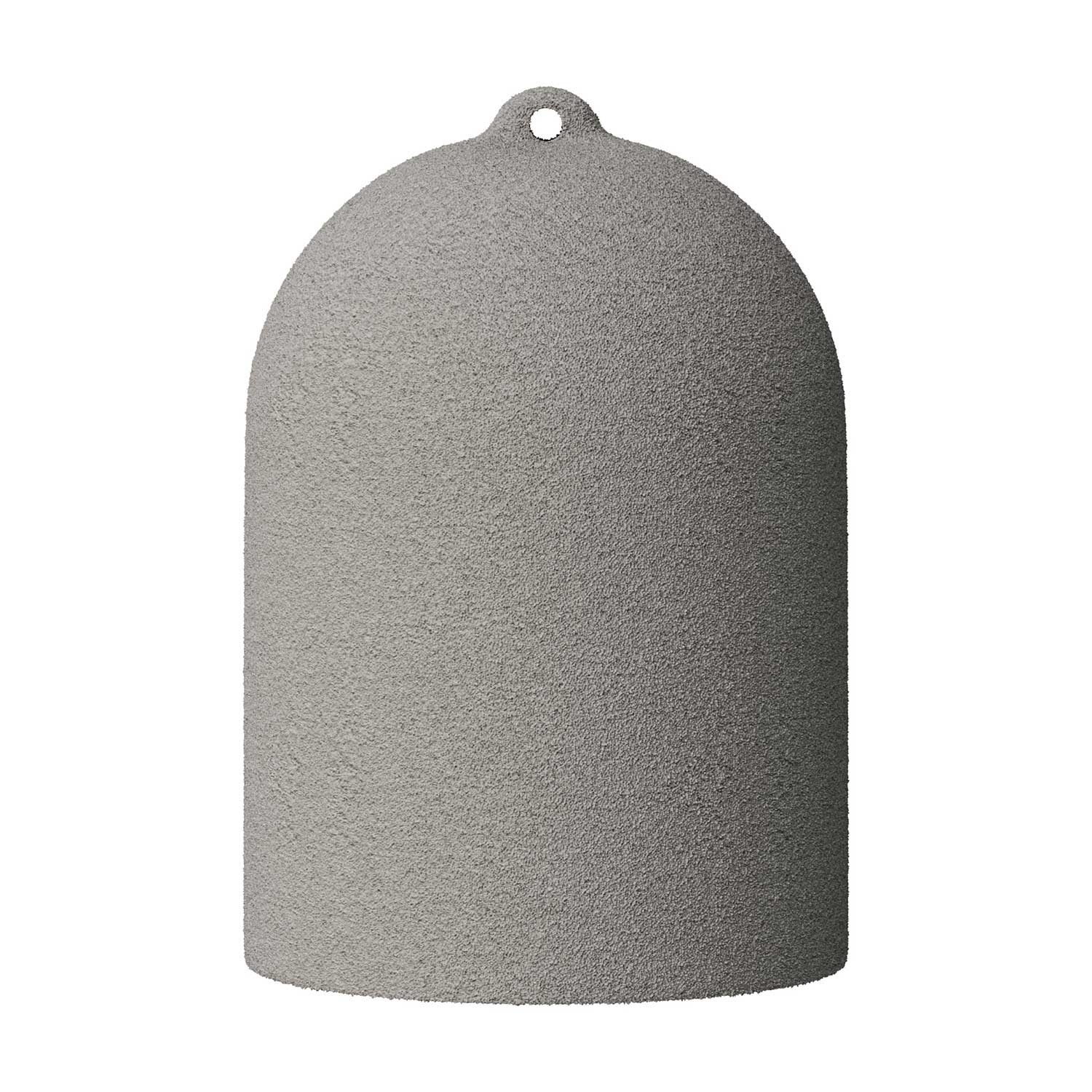 Campana Mini, paralume XS in ceramica per sospensione - Made in Italy - Effetto cemento