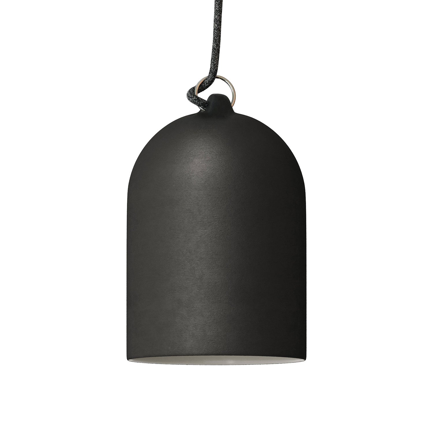 Campana Mini, paralume XS in ceramica per sospensione - Made in Italy - Lavagna