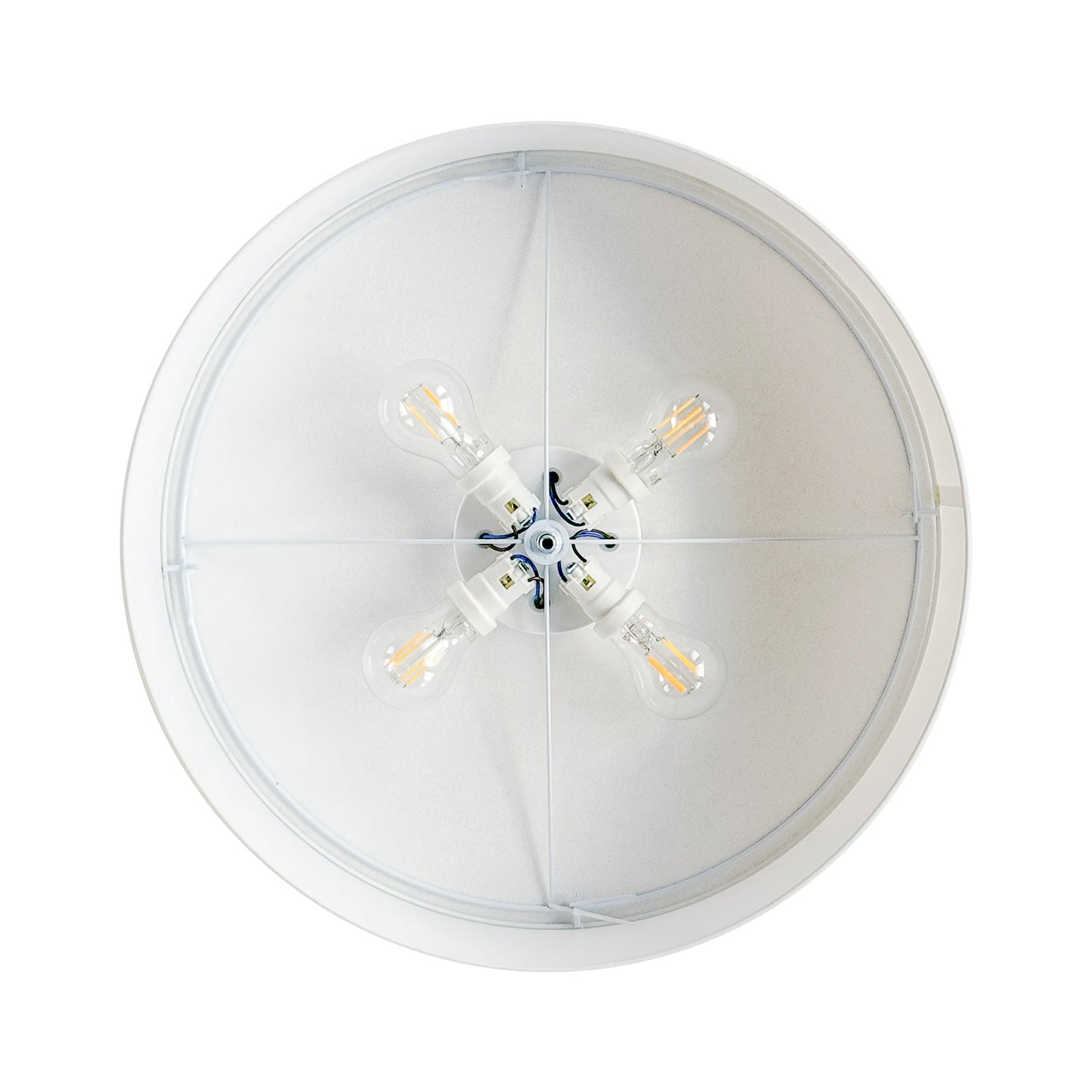 Plafoniera in tessuto Small Arenal cenere - Made in Italy