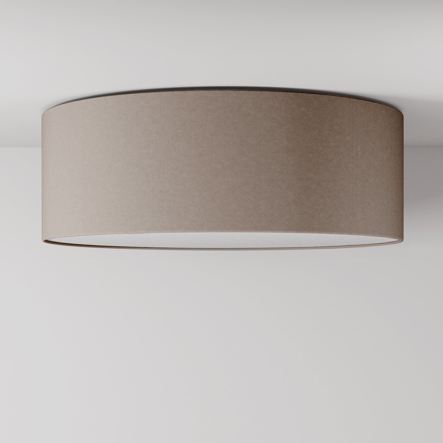 Plafoniera in tessuto Large Arenal cenere - Made in Italy
