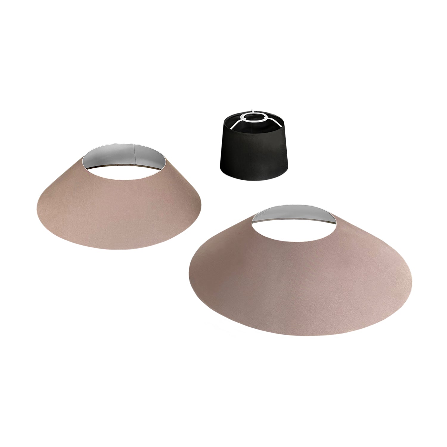 Paralume in tessuto Clessidra Arenal cenere - Made in Italy Teletta antracite