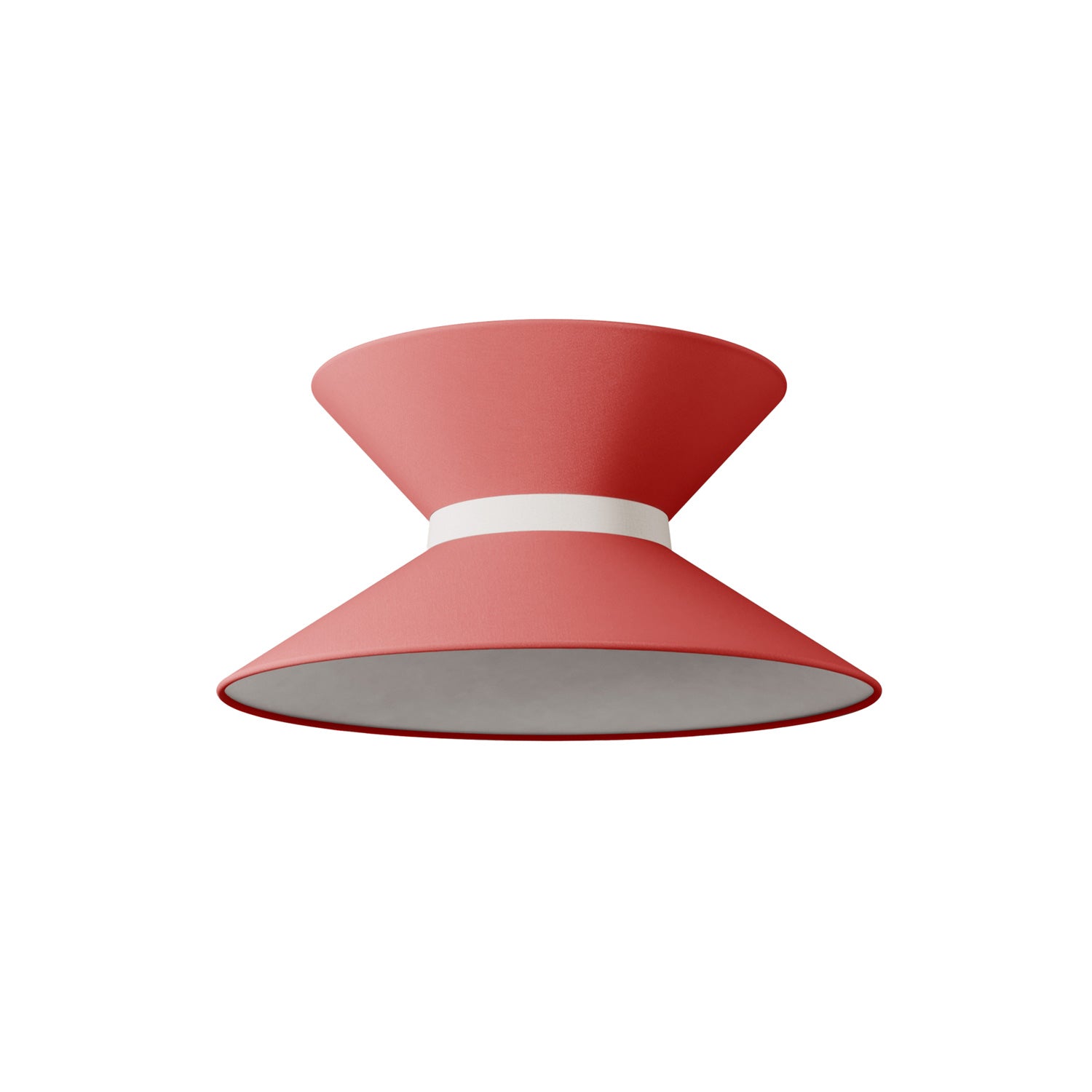 Paralume in tessuto Clessidra Teletta rosso - Made in Italy Arenal sabbia