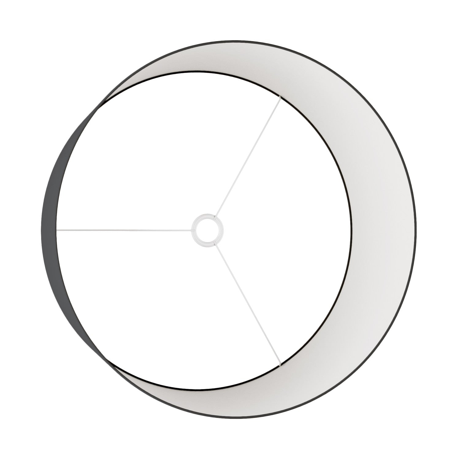 Paralume Cilindro XXL in tessuto con attacco E27 - Made in Italy - Teletta Antracite