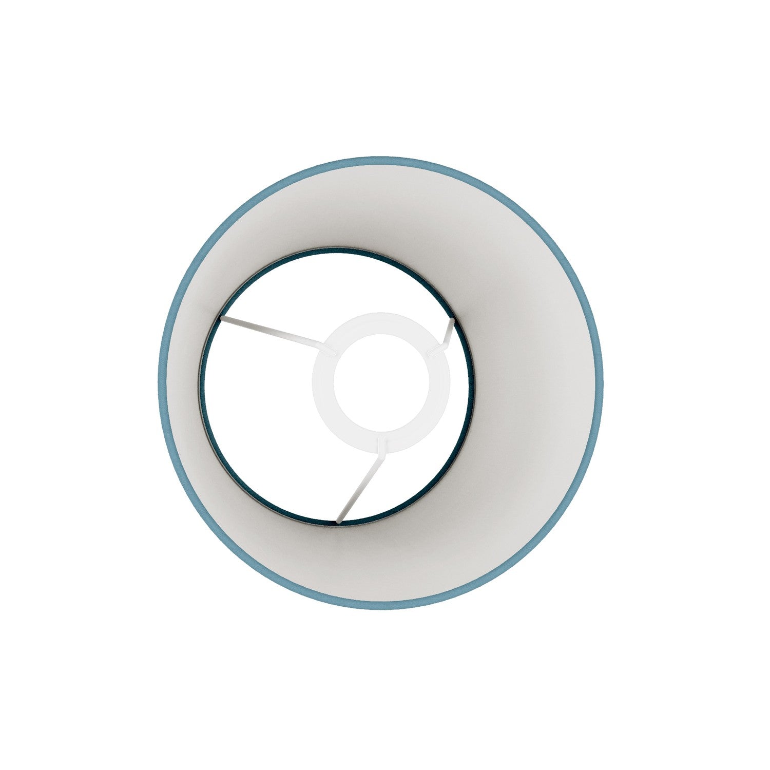 Paralume Impero S con attacco E27 per lampada da tavolo o applique - Made in Italy - Teletta Azzurro Severo