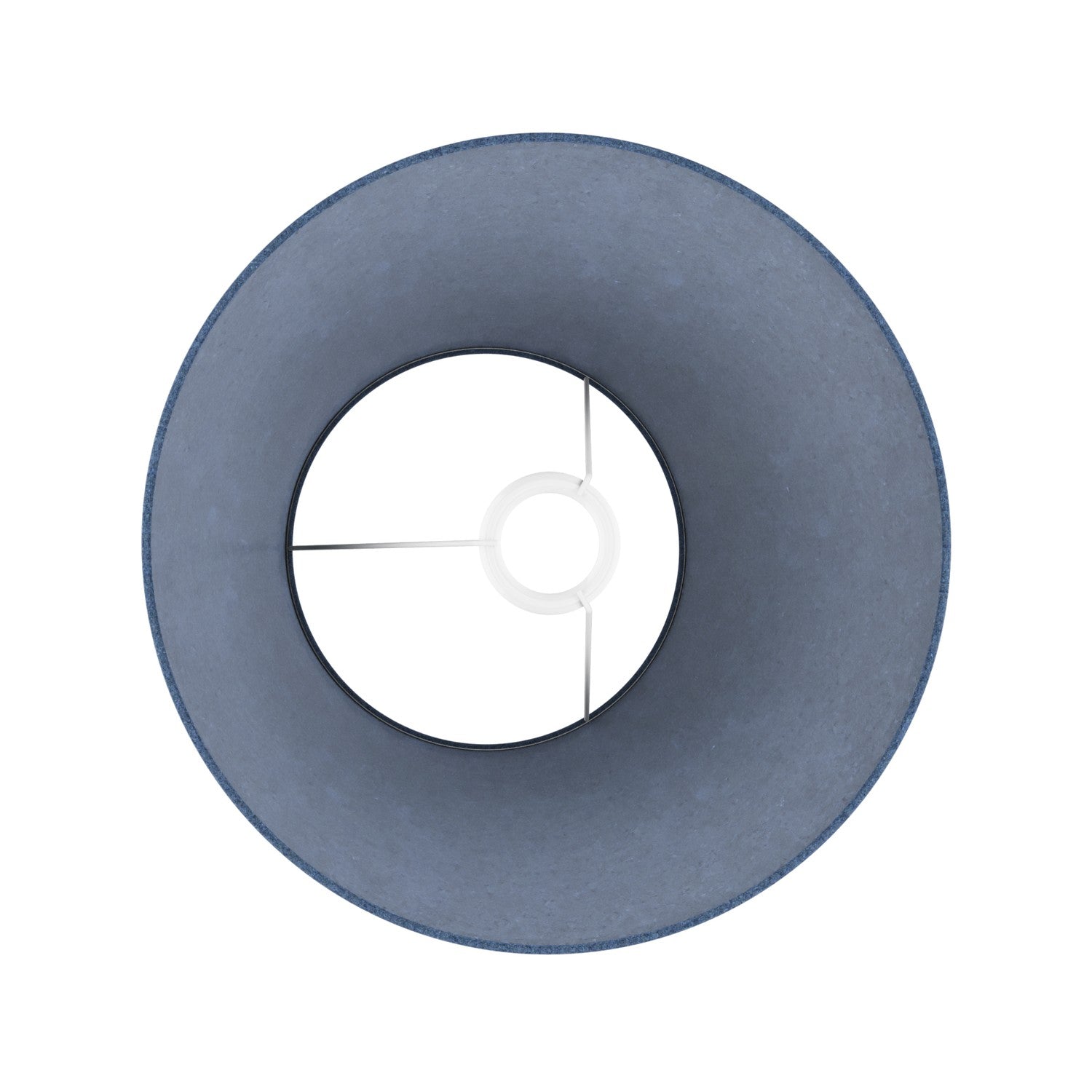 Paralume Impero M in tessuto per lampada da terra con attacco E27 - Made in Italy - Lana Blu