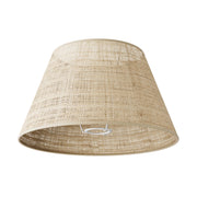 Paralume Impero M in tessuto per lampada da terra con attacco E27 - Made in Italy - Raphia