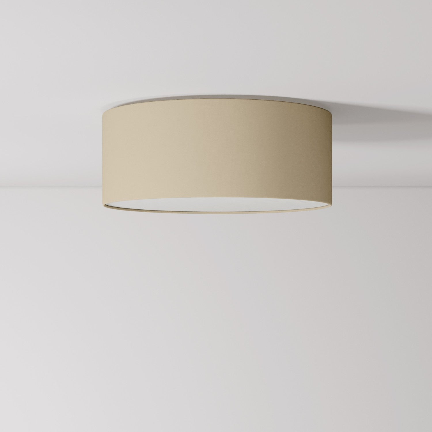 Plafoniera in tessuto Small Arenal tortora - Made in Italy