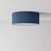 Plafoniera in tessuto Small - Made in Italy - Lana Blu