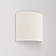 Applique Ventola con paralume in tessuto Juta chiara - Made in Italy