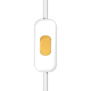 Interruttore Unipolare rompifilo Creative Switch Bianco e pulsante Mostarda