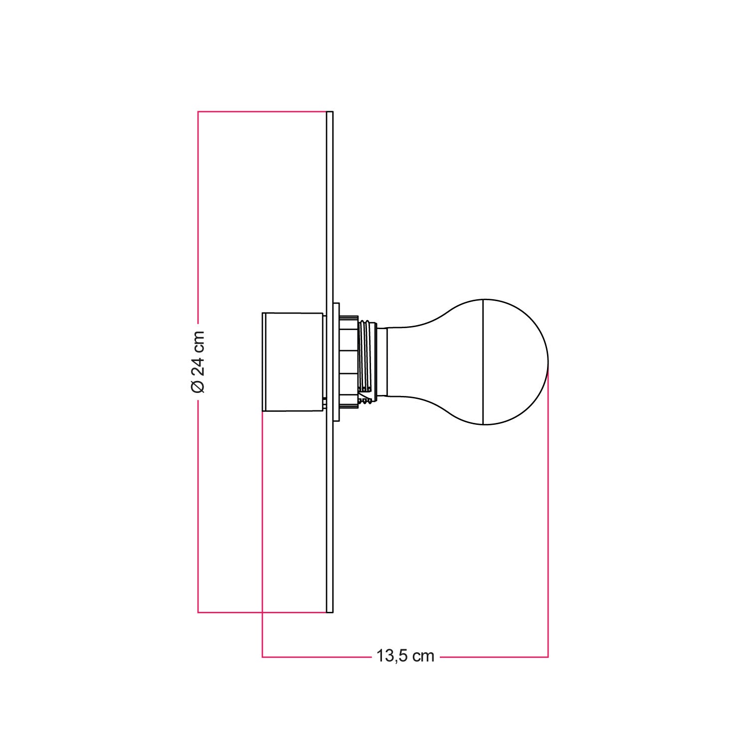 Lampada da parete o soffitto con paralume a disegni floreali 'Blossom Haven' Botanico Gloxinia - Waterproof IP44