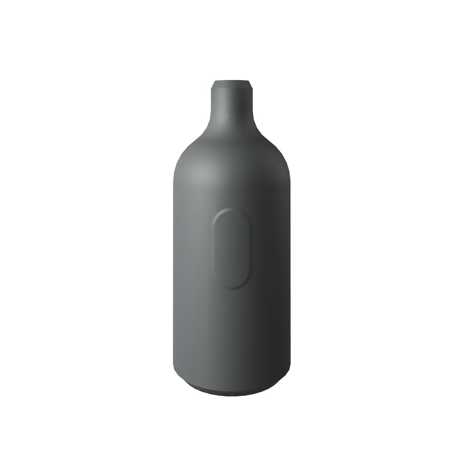 Kit portalampada E27 in silicone con interruttore e serracavo nascosti - Grigio