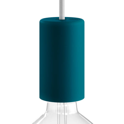 EIVA ELEGANT, Lampenfassungen-Kit für den Außenbereich E27 IP65 aus Silikon für das Modulair-System - Petrol
