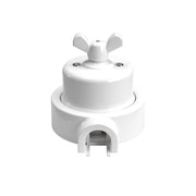 Kit interruttore/deviatore con dado a farfalla e base per Creative-Tubes in porcellana bianca Bianco 1