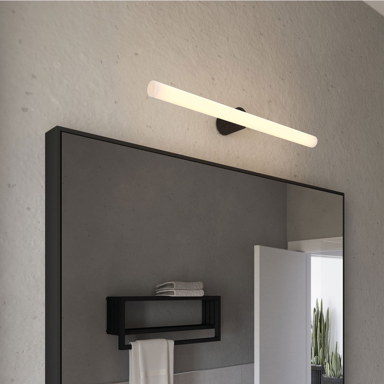 Portalampada esse14 da parete o soffitto con attacco S14d - Waterproof IP44 - Effetto Wengé