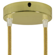 Kit rosone cilindrico in metallo a 2 fori - Ottone Conico