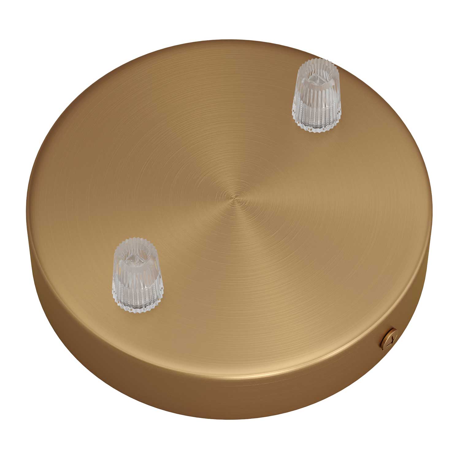 Kit rosone cilindrico in metallo a 2 fori - Bronzo satinato Conico