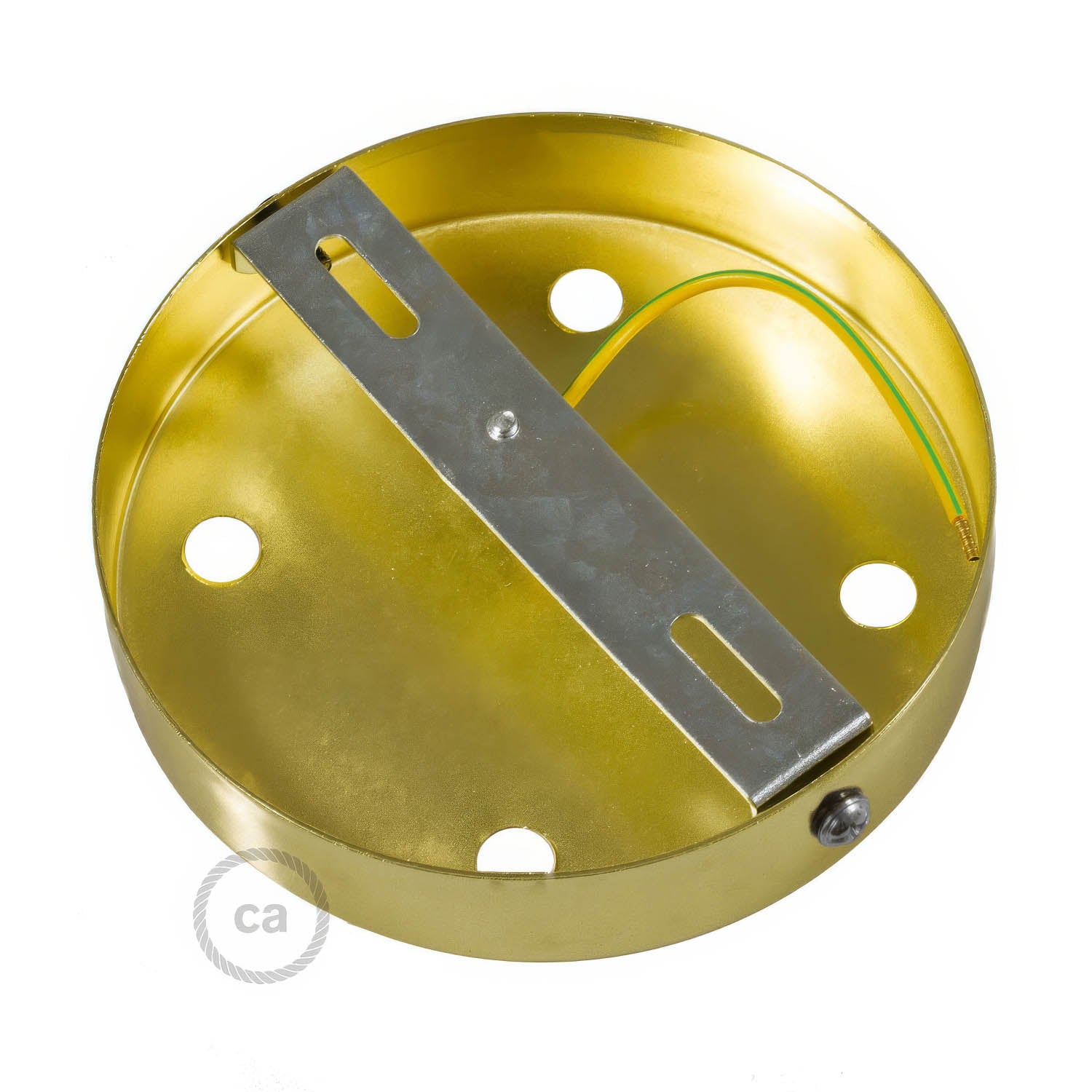Kit rosone cilindrico in metallo a 4 fori - Bronzo satinato Conico