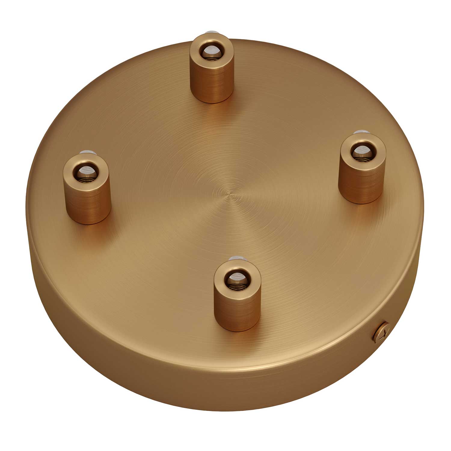 Kit rosone cilindrico in metallo a 4 fori - Bronzo satinato Cilindrico