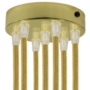 Kit rosone cilindrico in metallo a 7 fori - Ottone Conico