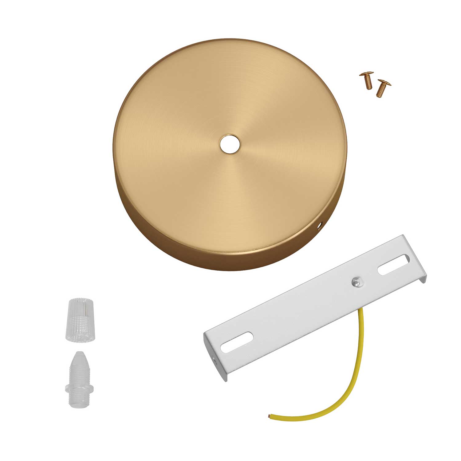 Kit rosone cilindrico in metallo - Bronzo satinato Conico