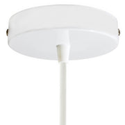 Kit rosone cilindrico in metallo - Bianco lucido Conico