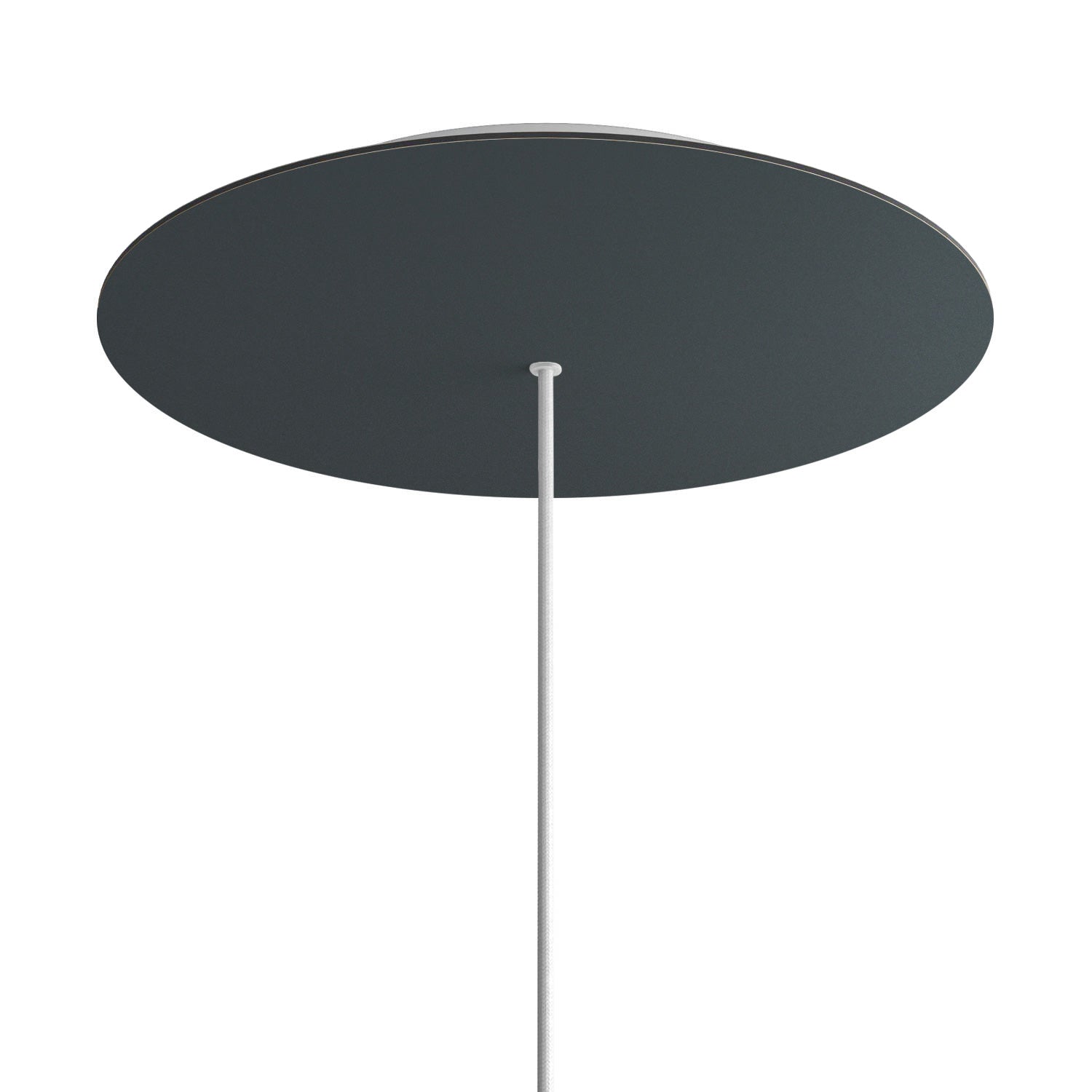 Rosone XXL Rose-One rotondo, diametro 400 mm con 1 foro e 4 fori laterali - Antracite Bianco