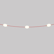 Catena luminosa 3 punti luce da esterno IP67 Rosso stella marina - Marina3