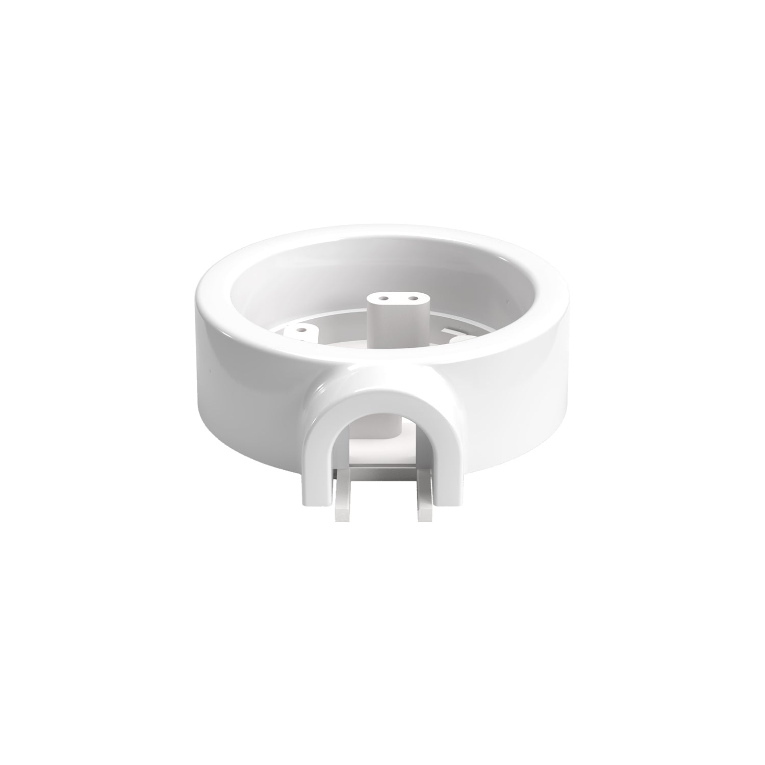 Base in porcellana bianca per presa elettrica e interruttore/deviatore compatibile con Creative-Tubes - da 1 a 4 uscite 1