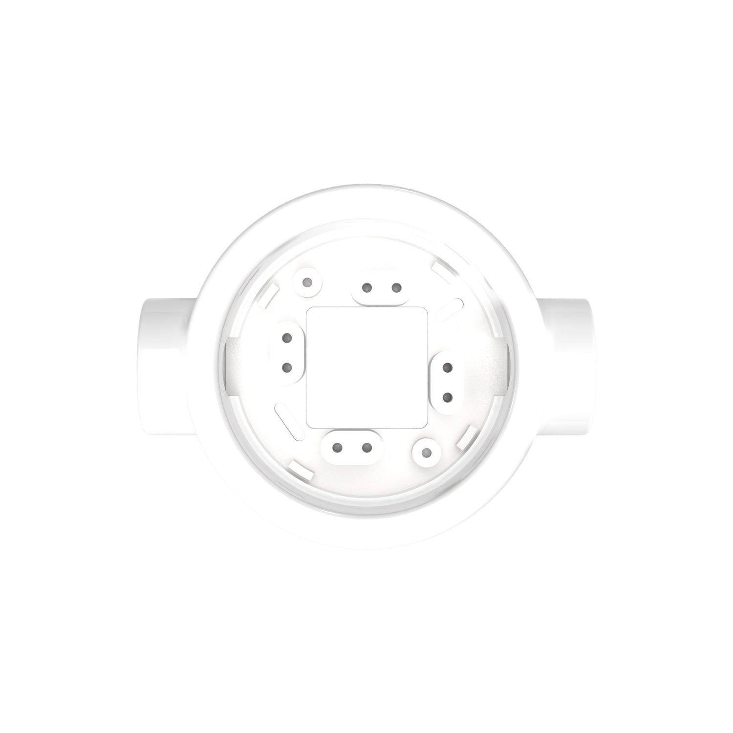 Base in porcellana bianca per presa elettrica e interruttore/deviatore compatibile con Creative-Tubes - da 1 a 4 uscite 2 in linea