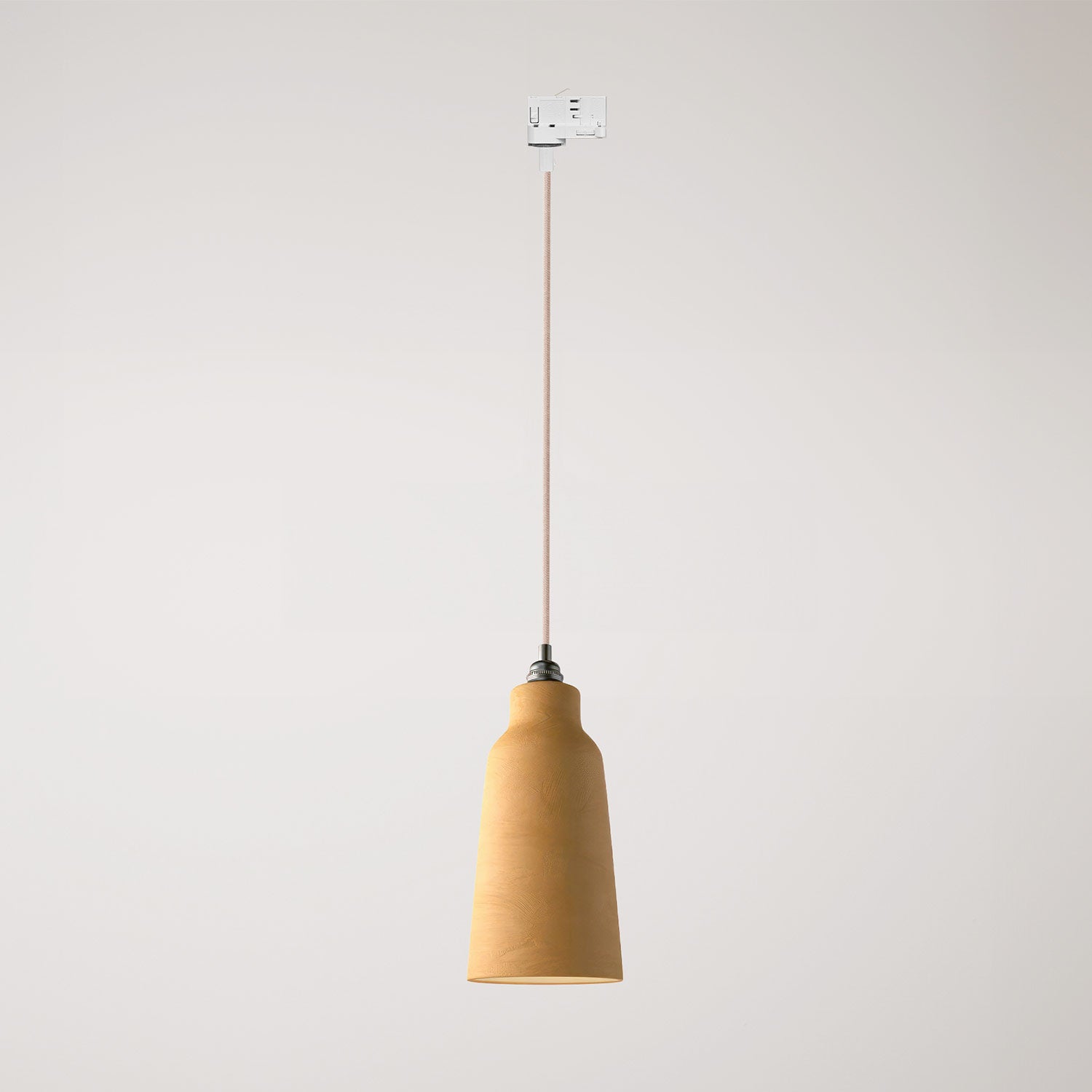 Lampada a sospensione con paralume Bottiglia e adattatore binari - Terracotta striato